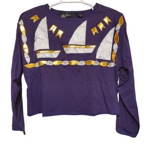 Vintage Oleg Cassini Nautical Sailboat Sweater | 80s Cotton Knit Pullover M